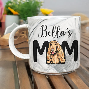 Custom Photo Dog Mom Personalized Marble Mug CH07 895524