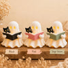 3D Printed Ghost Reading Book Figurine β Cozy Cat, LED Tealight Decor