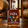 Custom Whiskey Bottle For Dad, To Dad From The Reasons You Drink, Father's Day Gift 177041