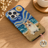Personalized Dog Cat Phone Case, Custom Pet Portrait & Name, Artistic Starry Night Gift TH10 170397