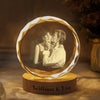 Custom Couple Photo Engraved Crystal Photo With Light HA75 898204