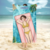 Custom Funny Photo Beach Towel Summer Holiday Gift CH07 895802