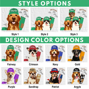 Custom Pet Golf Towel with Pet Photo, Personalized Dog Towel, Custom Cat Cotton Golf Towel HA75 898506