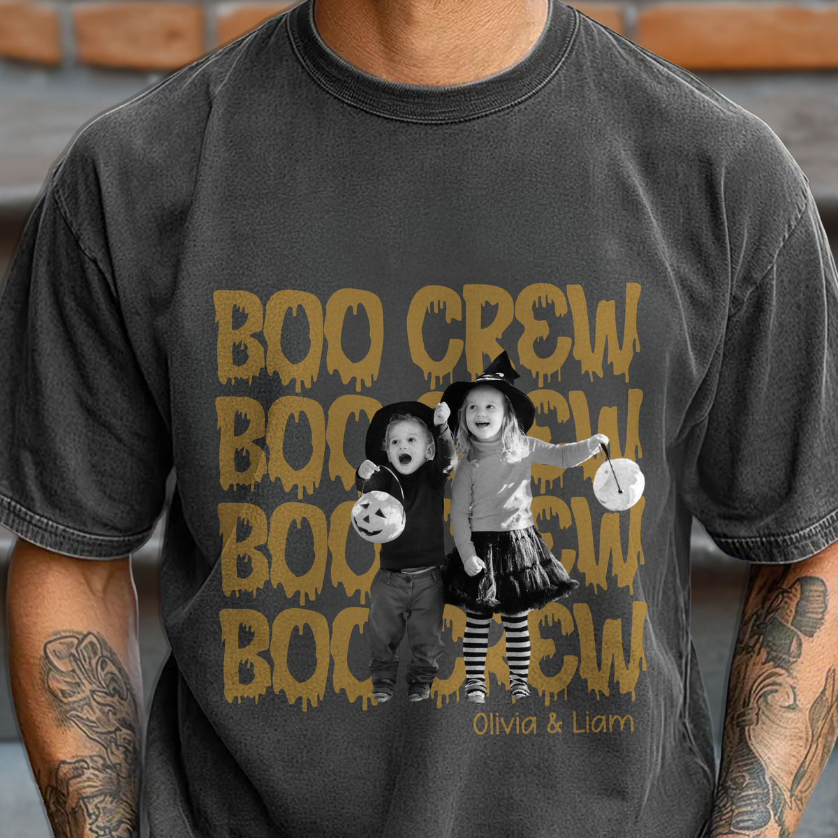 Custom Photo Boo Crew Halloween Comfort Shirt - Personalized Halloween Gift For Family & Friends TH10 170377