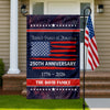 Custom Family Name USA 250th Anniversary Garden Flag TH10 898287