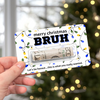 Custom Merry Christmas Bruh Money Holder Card - Personalized Funny Christmas Cash Gift Card for Family & Friends TH10 170679