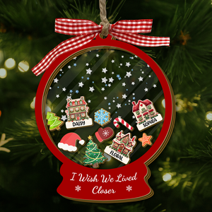 I Wish We Lived Closer - Personalized Shaker Ornament Gift For Friend, Best Friend CH07 899016
