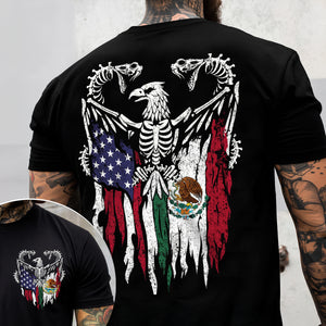 Mexico America Flag Back & Front Shirt HO82 N369 894968