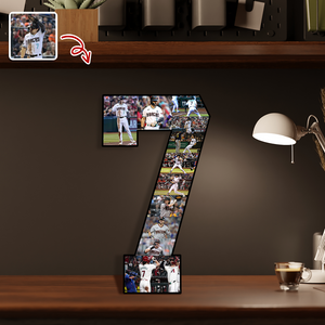 The Photo Collage And Wood Frame For Seniors And Birthdays For Baseball Lover TH10 896521