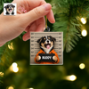 Custom Pet Mugshot Photo Acrylic Ornament Funny Dog Cat Lover Christmas Gift HO82 903318