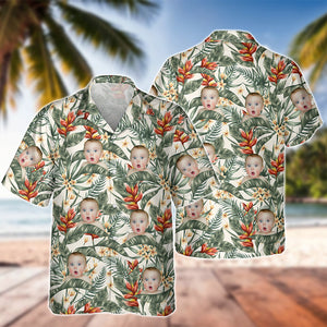 Custom Hawaii In The Air Face Human Photo Family Hawaii Shirt HO82 893834