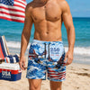 Patriotic Eagle 250 Years Freedom USA Flag Beach Short LM32 669361