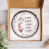 God Says I Am Name Letter In Bible Toile De Jouy Style - Personalized Stained Glass Suncatcher CH07 896962