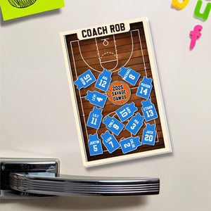 Personalized Coach Basketball Acrylic Apple Shaking Magnet Gift From Students HO82 894286