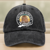 Custom Photo Human Belongs To Dog Cat Pet Washed Denim Baseball Cap HA75 892464