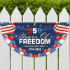 Custom Family Name 250 Years Of Freedom Non-Pleated Fan Flag TH10 169333