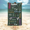 Custom Multi-Color Name Summery Beach Towels Summer Gift For Family, Friends HO82 893938