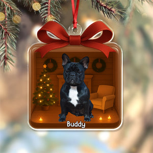 Custom Dog Photo Paws Is A Gift 3D Effect Acrylic Ornament Christmas Gift LM32 895925