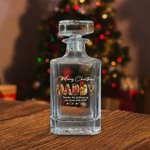 Custom Photo Thanks For Picking Up My Poop And Stuff Decanter Gift For Dog Lovers HO82 894500