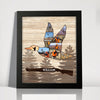 Custom Photo Deer Hunting Wood Picture Frame CH07 896550