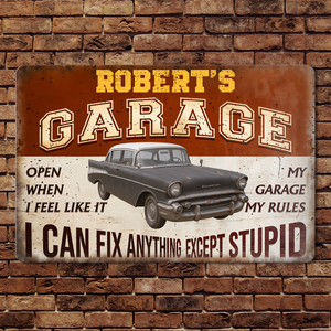 I Can Fix Anything Customized Classic Metal Signs Custom Garage Sign Gift for Dad Grandpa CH07 896224