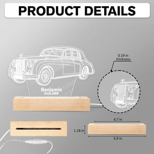 Custom 3D Car Sketch Shaped LED Night Light Plaque LM32 895015