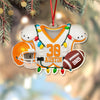 Personalized Gifts For American Football Lovers Christmas Acrylic Ornament TH10 894941