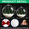 Custom Dog Photo First Christmas 3D Acrylic Ball Ornament CH07 180512
