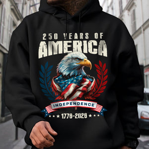 America 250 Years Eagle Independence Day Patriotic Dark Shirt LM32 895255
