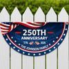 Custom Family Name 250th Anniversary 1776-2026 America Non-Pleated Fan Flag HA75 898792