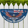 Custom Family Name 250 Years of Freedom America Non-Pleated Fan Flag CH07 910570