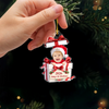 Custom Photo Baby’s First Christmas Acrylic Ornament, Personalized Newborn Keepsake HA75 919092