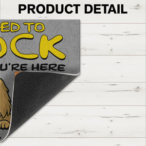 Custom Dog Photo No Need To Knock Personalized Doormat For Dog Lovers LM32 893357