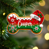 Custom Dog Bone Gingerbread Christmas Acrylic Ornament Gift For Dog Lovers TH10 170687