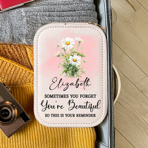 Personalized Sometimes You Forget You're Beautiful Lover's Flower Makeup Box With LED LM32 893299