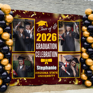 Custom Photo Graduation Class Of 2025 Backdrop For Party Decorations LM32 893169