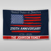 Personalized Family Name USA 250th Anniversary Banner House Flag TH10 898293