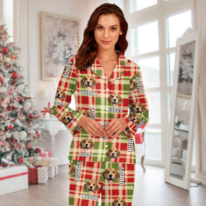 Custom Dog Photo Fluffy Pajamas Gift for Dog Lovers CH07 896268