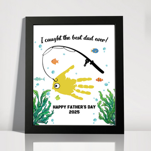 I Caught The Best Dad Ever Personalized Picture Frame Father's Day Gift HA75 892346