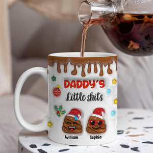 Grandma's Little Shit Personalized 3D Inflated Effect Mug Funny Christmas Gift CH07 896334