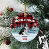 Custom Dog And Cat Photo Double Trouble Ceramic Ornament Gift For Dog Cat Lover HO82 894644