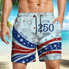 Custom Name US 250 Years Anniversary 1776-2026 Beach Shorts HO82 901872