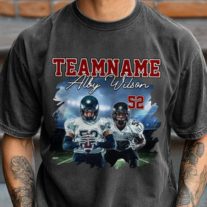 Custom Photo Bootleg Rap Tee Football Comfort Shirt CH07 899458