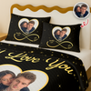 Custom Couple Photo Bedding Set Gift For Valentine CH07 899762