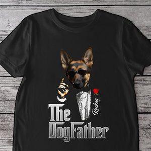 Custom Photo The Dogfather Gentlemen Shirt Personalized Gift For Dog Dad HO82 893862