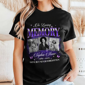 Custom Photo In Loving Memory Sympathy Gift Loss Of Loved One - Personalized Photo Memorial Shirt CH07 896382