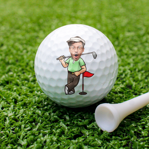 Custom Funny Face I'm Not Lost Golf Ball, Golf Gifts for Men, Guy Gift, Funny Gift for Man HO82 900828