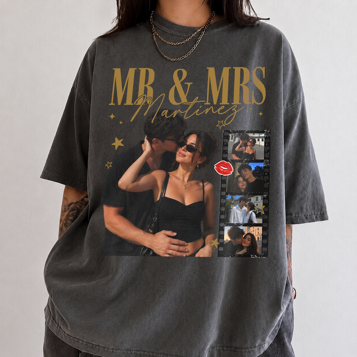 Personalized Mr and Mrs Photo Wedding Comfort Shirt Newlywed Honeymoon Shirts, Wedding Gift HO82 903254
