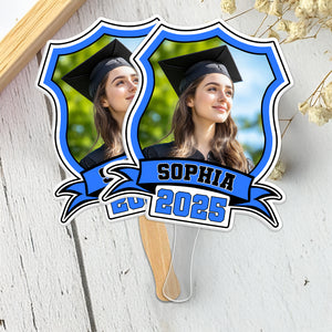 Custom Photo Class of 2025 face Fans Graduation Party Decor Gift CH07 895336
