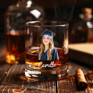 Custom Photo Mastered It! Rock Glass Gift For Graduation Day HO82 894216